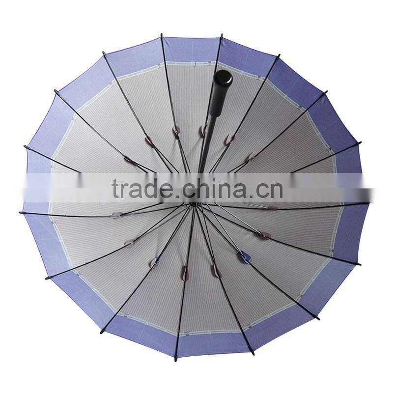 30"x16k 16 ribs big golf umbrella with pouch