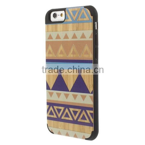 The newest style and hot sale Real Walnut Coated Case For Apple Iphone 6 4.7