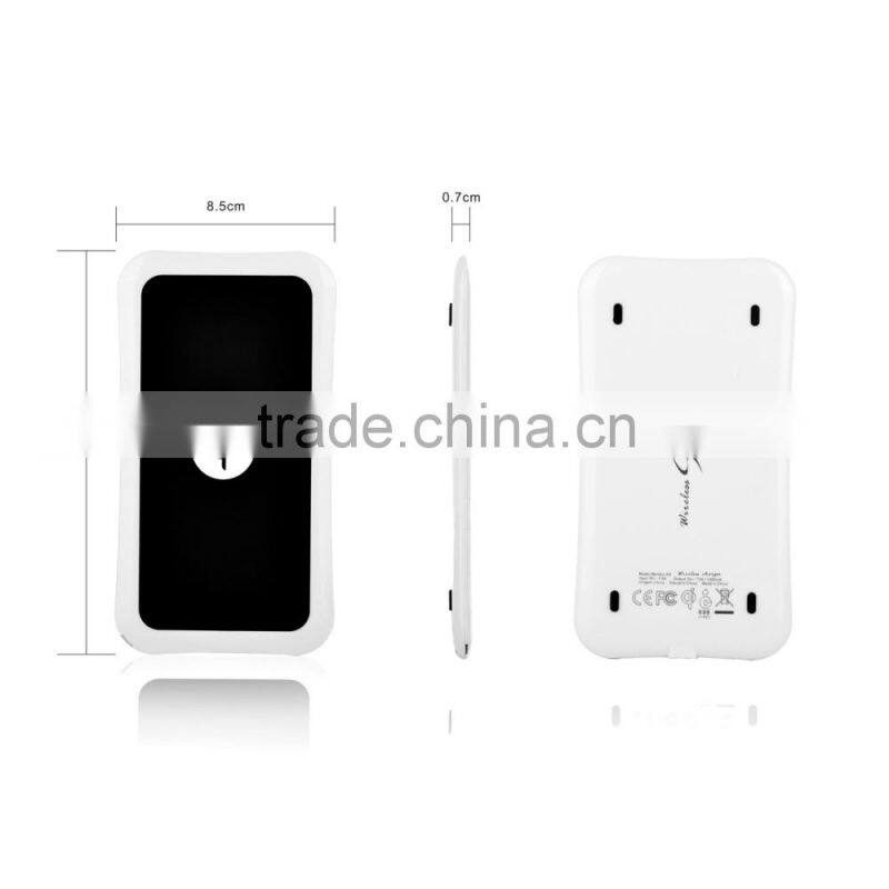 High performance qi wireless charger transmitter for iphone for samsung with no-slip silicone