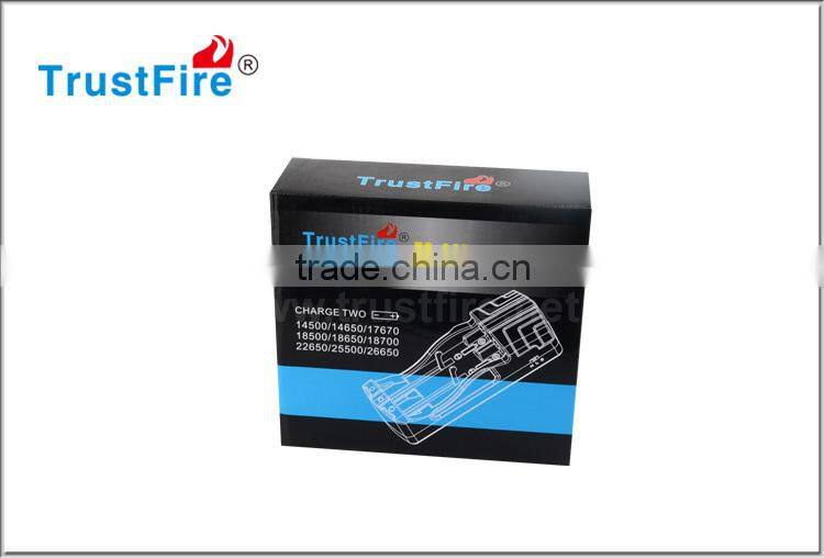 TrustFire 4.2V/5.0V portable charger for 14500,14650,17670,18500,18650,18700,22650,25500,26650 rechargeable batteries