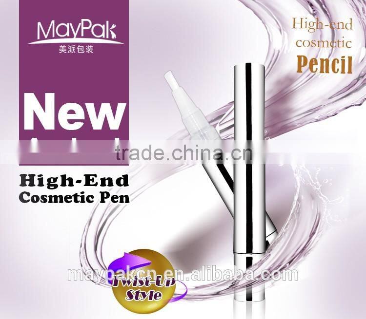 2.0 ml aluminum/plastic cosmetic pen Empty container ,lip gloss tube
