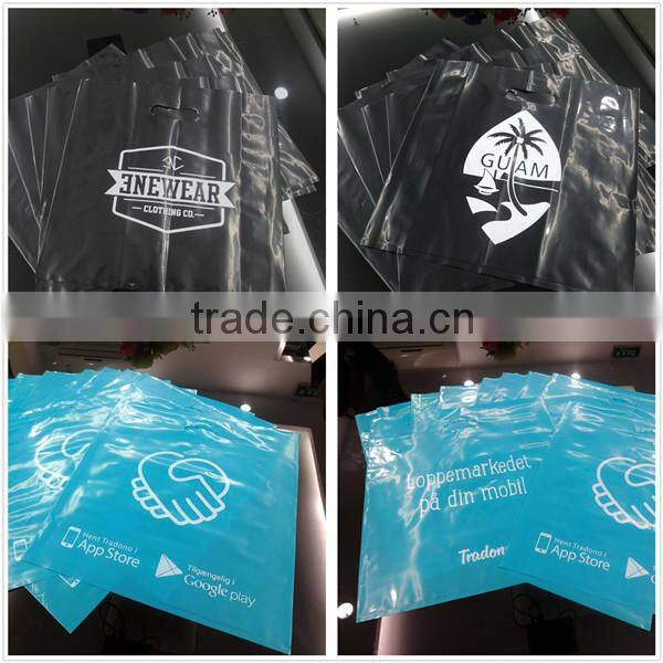 China supplier customized die cut plastic package bag