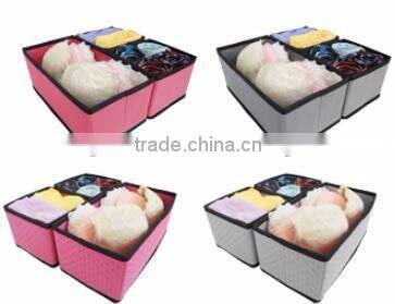Collapsible storage organizer order box with 24 compartments