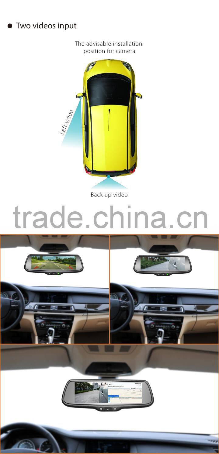 Car rearview mirror hot sex video player