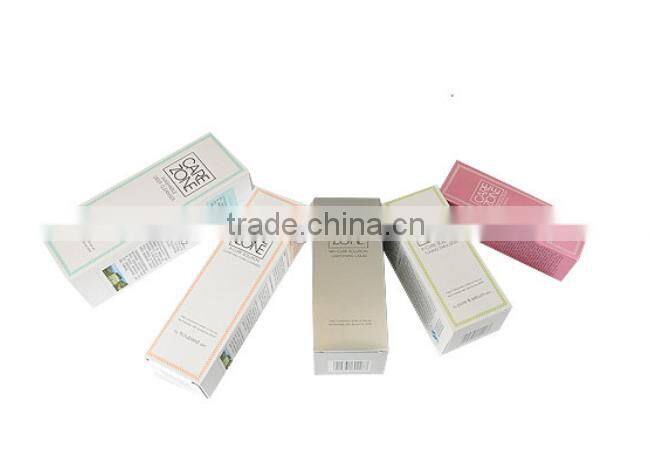 Custom art paper embossing cosmetic packaging box