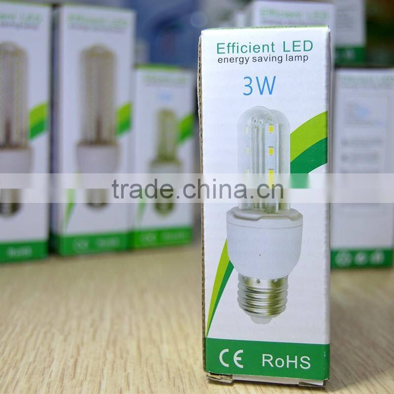 Energy saving led bulb corn light U sharp led light lamp 5w led corn light
