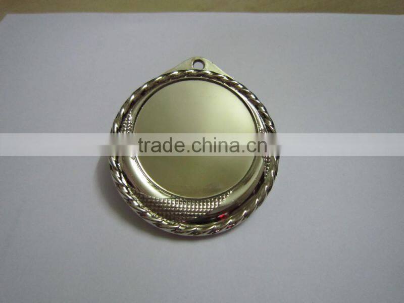silver plated blank custom frame metal souvenir medal