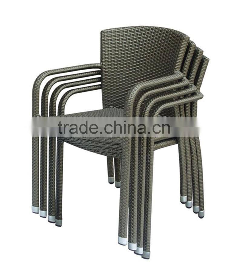 Stackable PE rattan wicker furniture