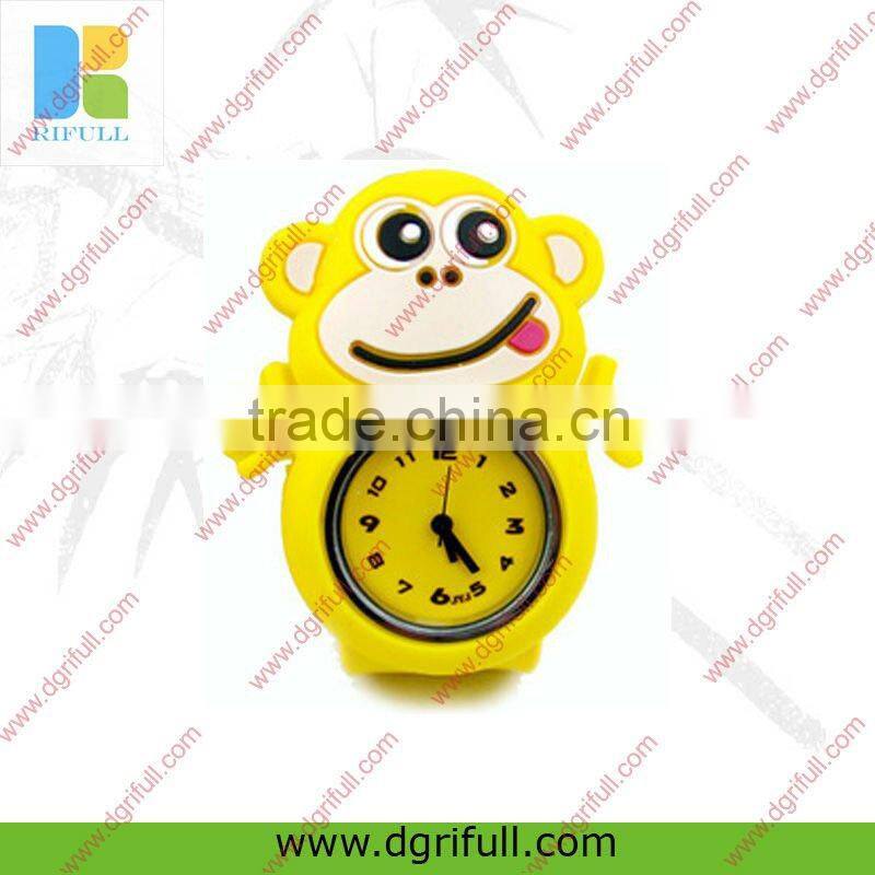 Piquant cat style silicon slap watch
