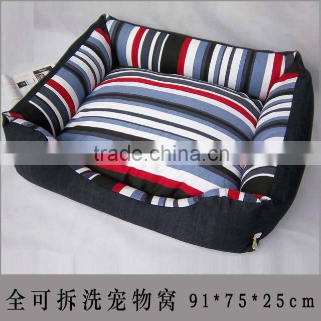 Denim stripes canvas Size XL Pretty dog beds