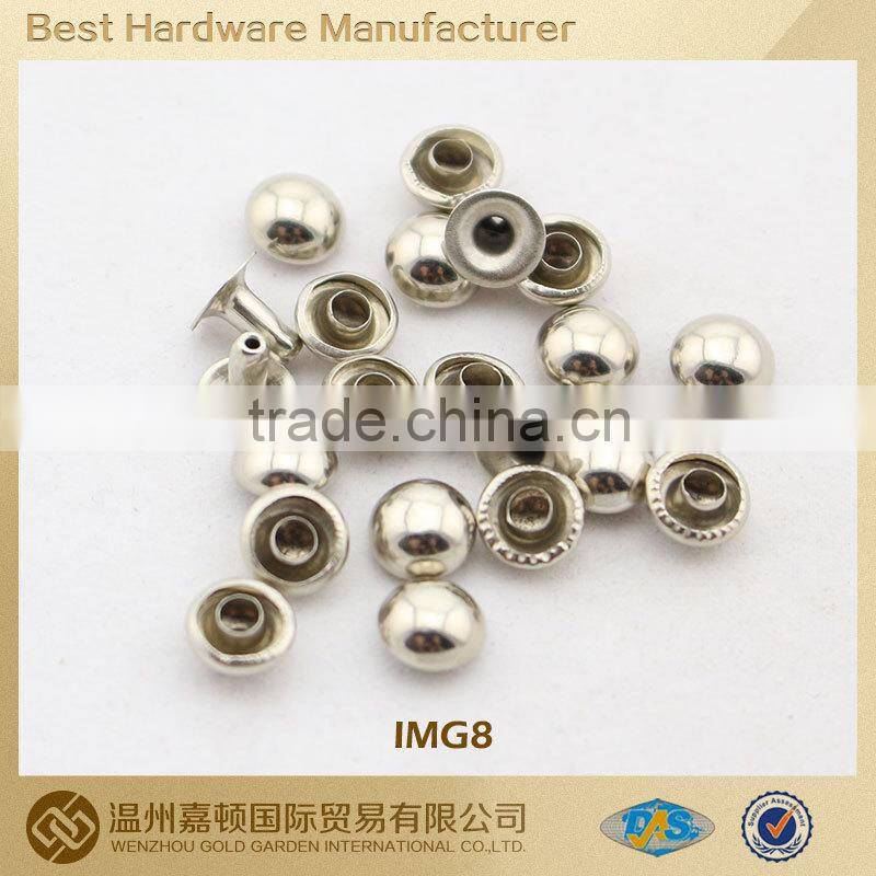 Metal dome jean rivet for apparel bag shoe, various Fashion designs customized