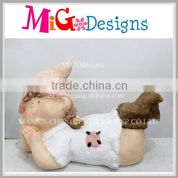 Migodesigns Playing Girls Garden Yard Statues Magnesium Oxide