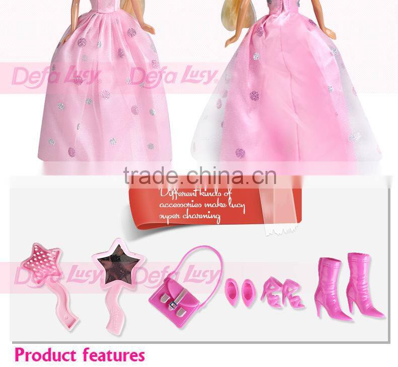 Plastic Vinyl Kids Dolls Fashion Royalty Dolls With AZO FREE Dresses Accessories