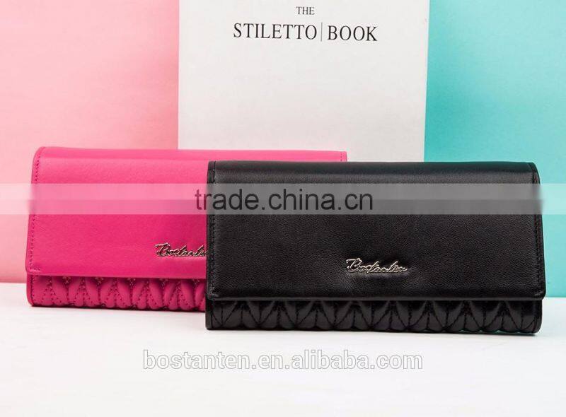 rose red fashion trendy women wallet purse hand bags leather