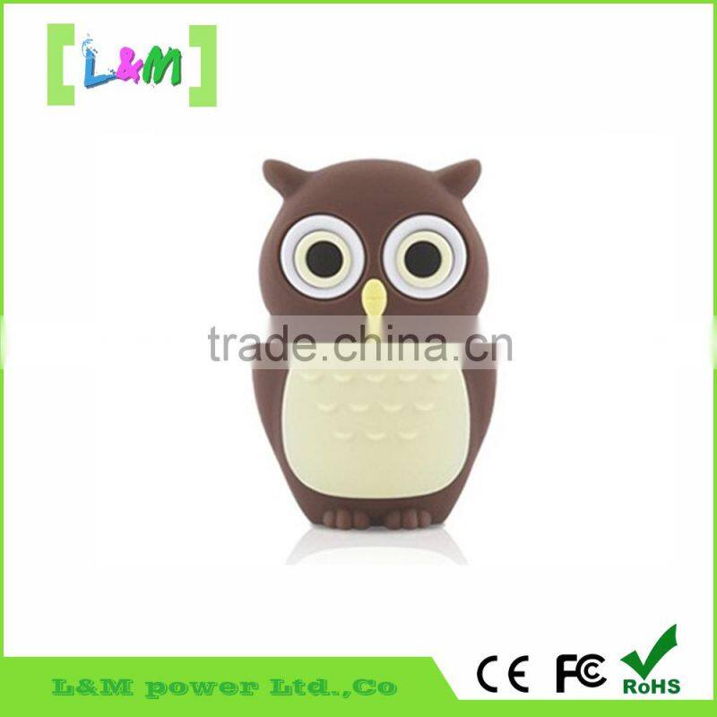 Promotion customized pvc usb 8gb flash drives/owl cartoon PVC usb flsh memory