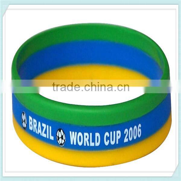 custom logo printed cheap promotional silicone bracelet