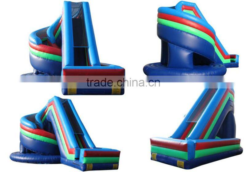 2016 newest Inflatable Twist Slide Commercial PVC Vinyl Inflatable Slide