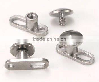 Dermal anchors body piercing jewelry in titanium G23