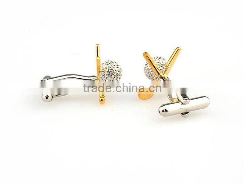 Alibaba customized two tone novelty fashion jewelry brass cufflinks