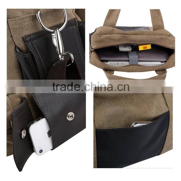 Wholesale classical handle canvas bag for women