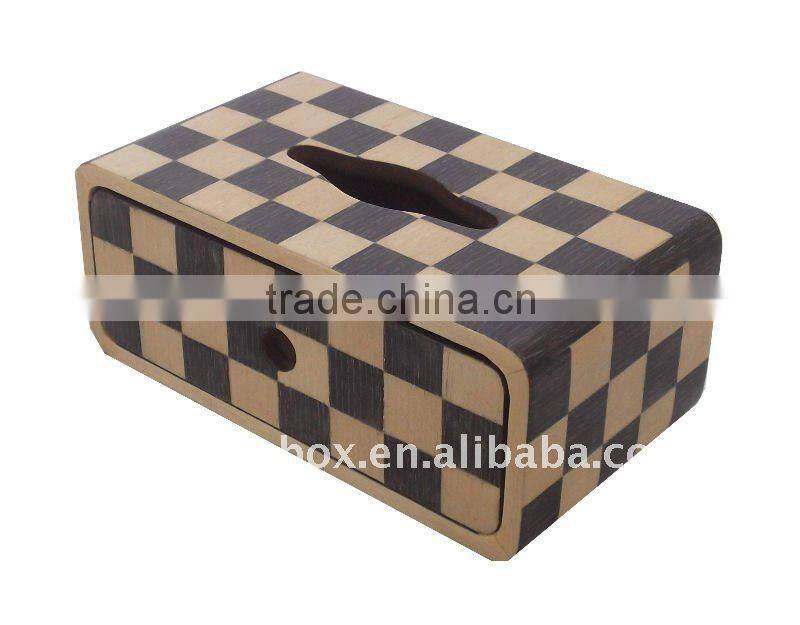 Wooden holder storage box