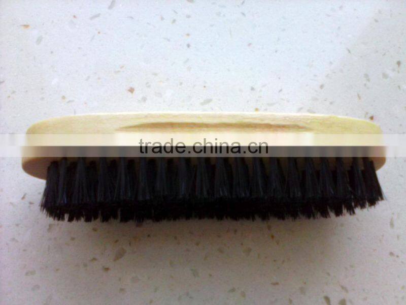 round shape wooden shoes brush with goos quality and competitive price