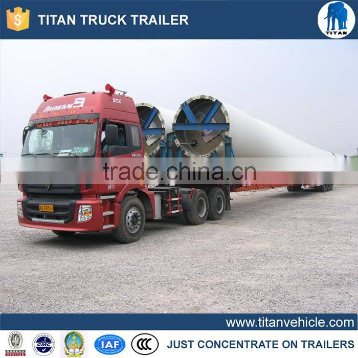 TITAN Best selling Tri-axle 60 ton Used Low Bed Trailer for Excavator Transport