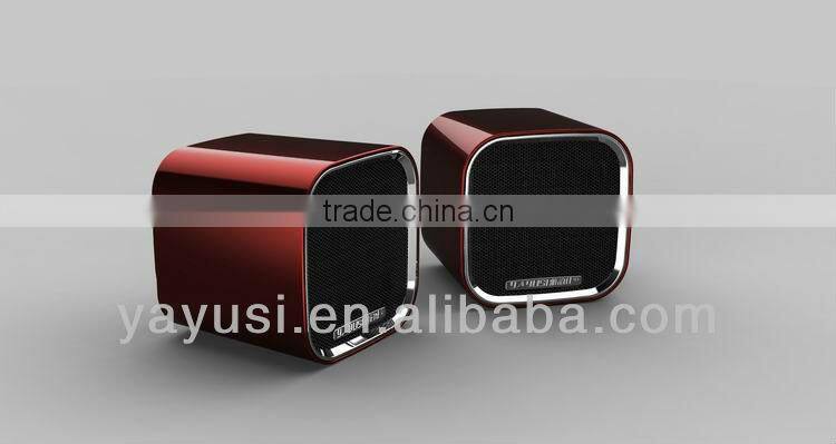 2.0 portable mini computer speaker with passive vibration membrane at backside ,hot new products for 2015,speaker box