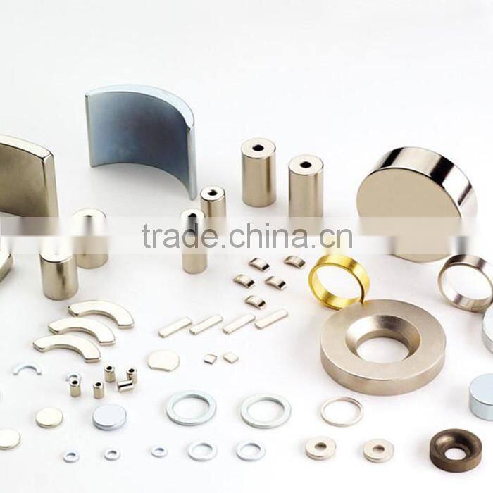 China supplier with rare material strong permanent hidden Neodymium magnet with nickel coating or zin coating