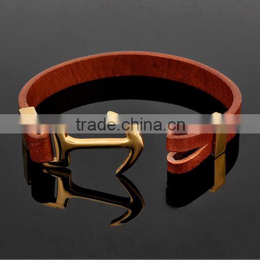 Fashion Jewellery Leather Anchor Bracelet Meaning