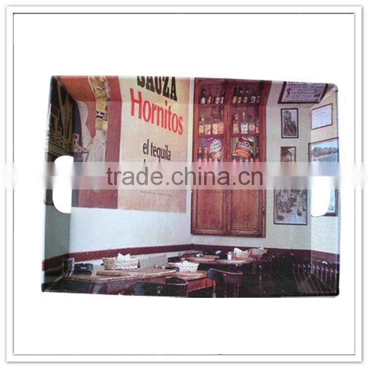 Classic design melamine houseware beautiful design serving tray