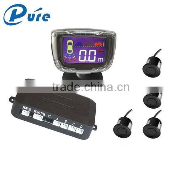 DC 12V lcd display car parking sensor system with 4 sensors
