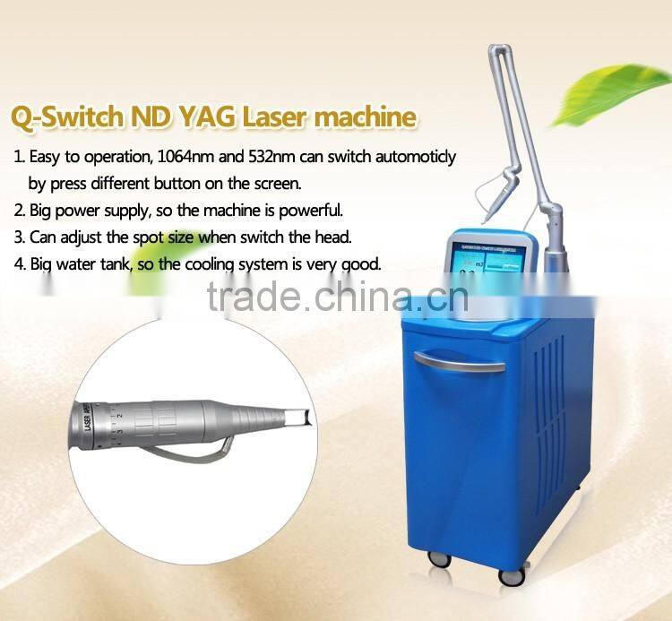 q-switch nd yag laser advanced import&export surgical product / skin tightening machine