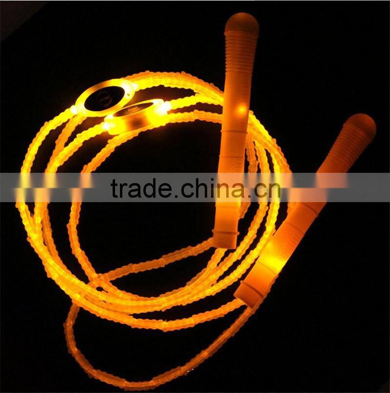 Multi color led flashing jump rope Light up jump rope Glowing skipping rope
