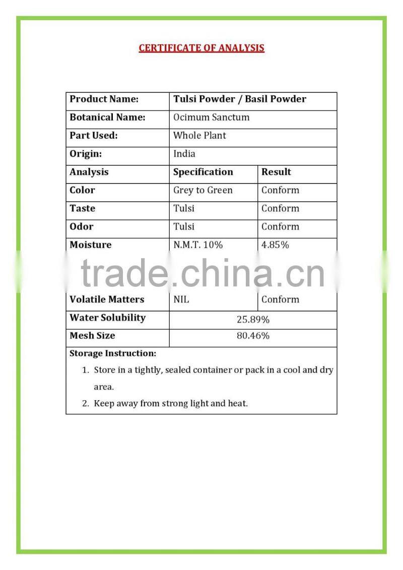 STAVIA POWDER INDIAN TULSI POWDER