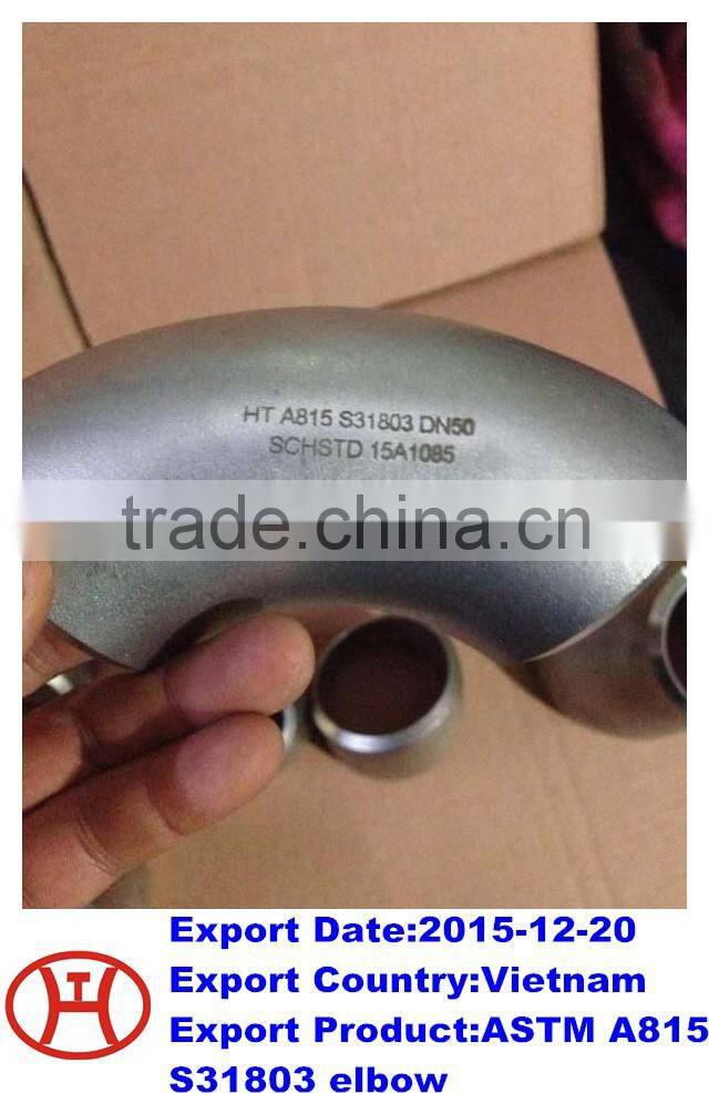 ASTM A815 S31803 45 degree elbow