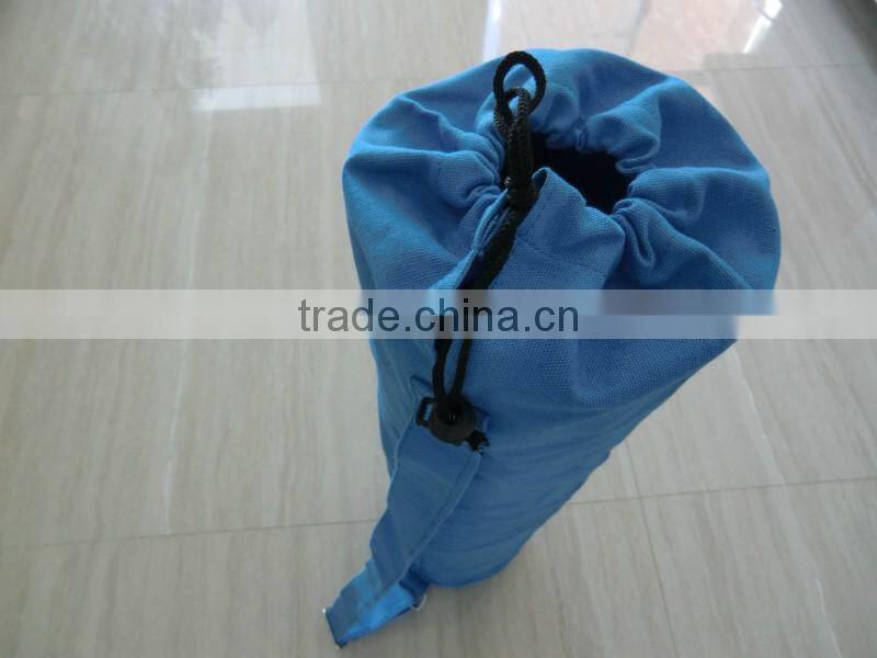 Custom Blue Plain Cotton Yoga Mat Bag (BSGJH024)