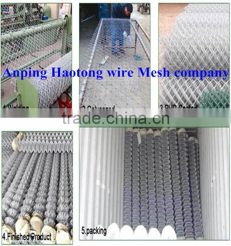 Fine vinyl coated decorative garden border chain link fence