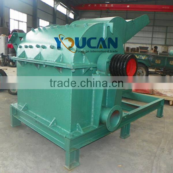 Youcan good price wood log crushing machine/wood hammer mill/tree branch grinder