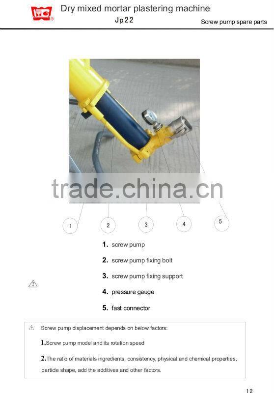 M-tec Monomix JP22 wall plastering tools with CE