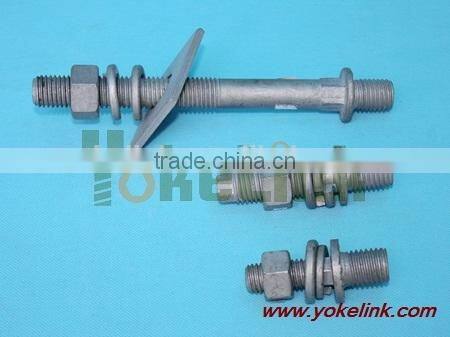 5/8'' HDG carton steel fastener line post short stud