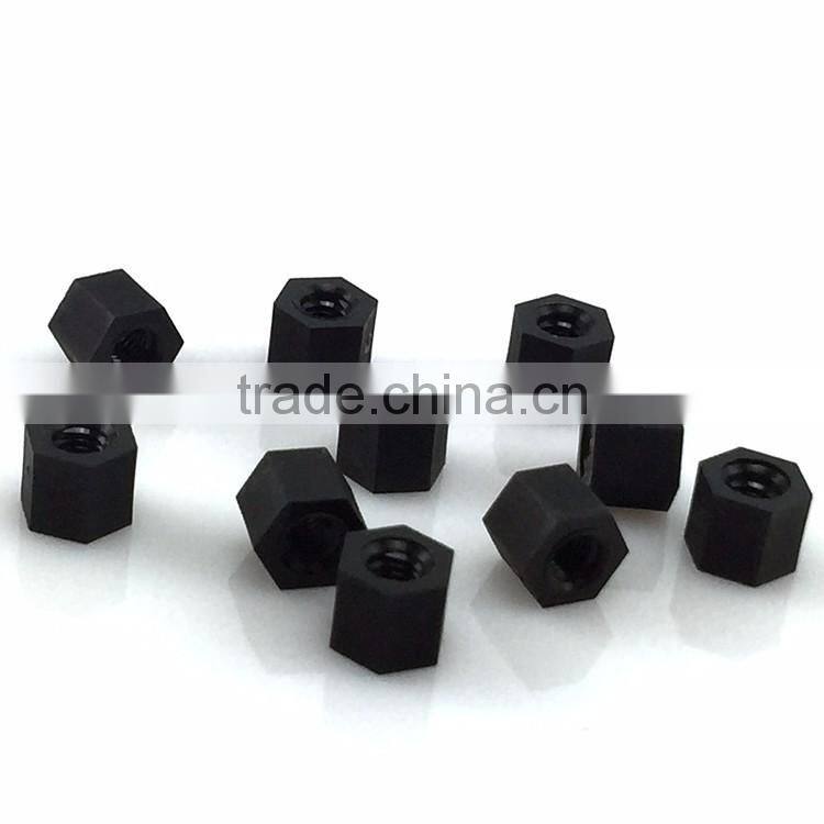 Factory manufacture high quality hex black plastic inside nut cover