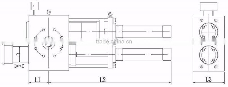Filtered system for polyme duplex hydraulic screen changer