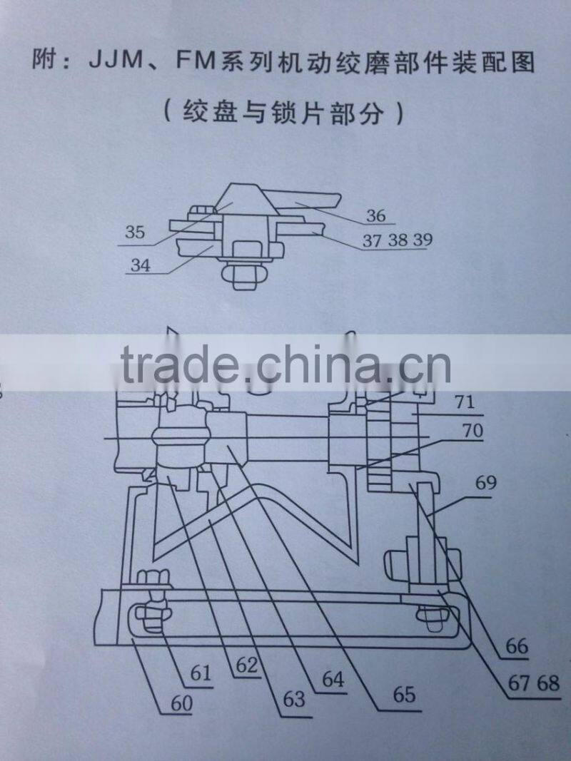 3 Ton Cable Pulling Wire Winch With Petrol Engine