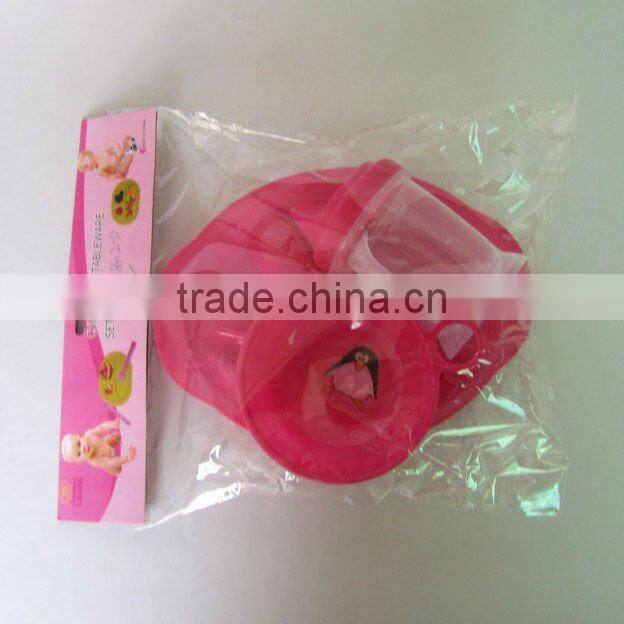 5pcs unbreakable plastic picnic set dinnerware