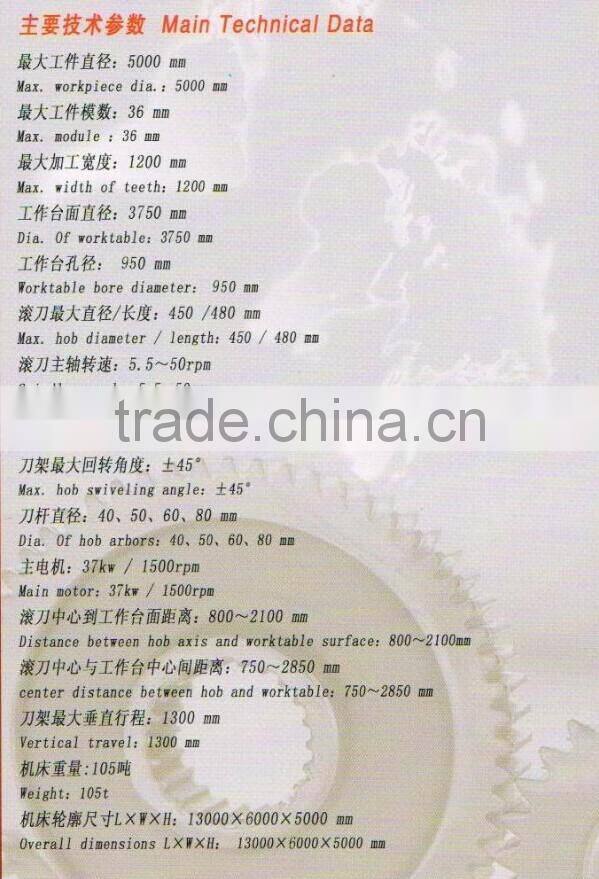 Dependable Performance CNC shaping machine Y31500K,Metal shaping machine tool,gear shaping machine with low price