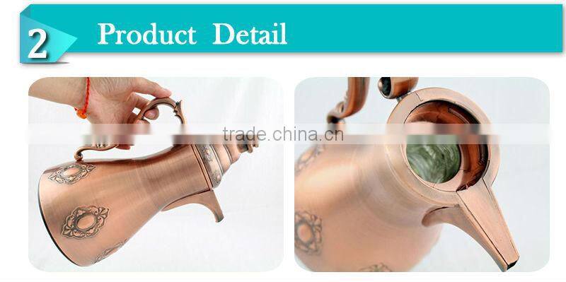 2014Middle east glass inner vacuum thermos ,water coffee jug(JGDJ)