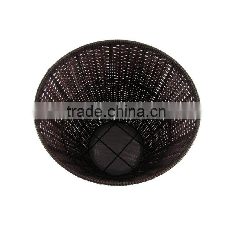 Wholesales supermarket PE rattan plastic display stand for fruit vegetable