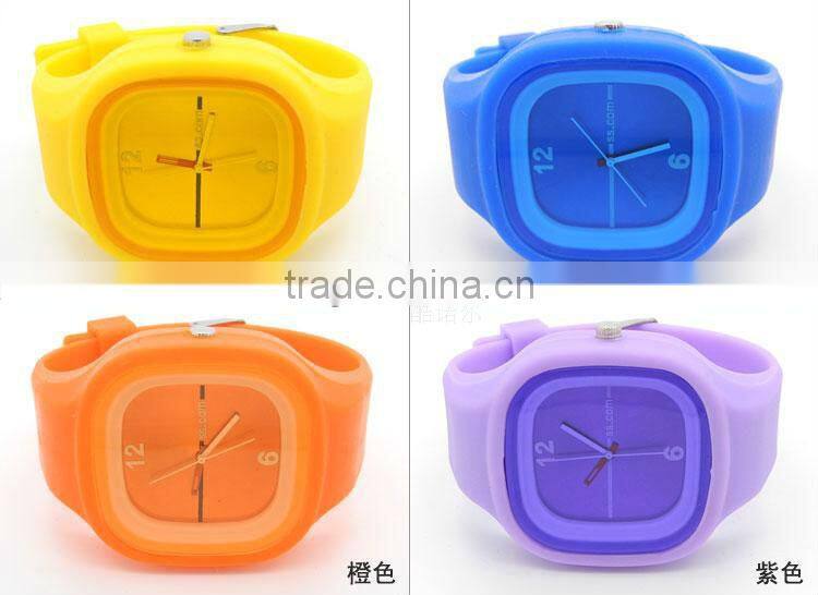 Noble champion cuarzo brato flash personalized silicona jel reloj wristband watches/ artifice finesse stratagent watches