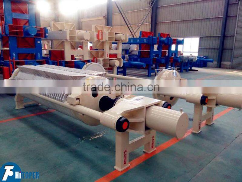 800 round plate filter press main for kaolin and stone wastewater solid-liquid separation